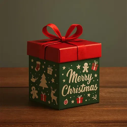 custom christmas two piece boxes