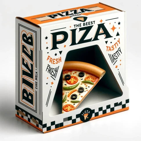 Custom F-Flute Pizza Window Box