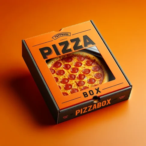 Custom F-Flute Pizza Window Boxes