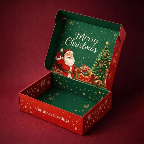 christmas shipping boxes